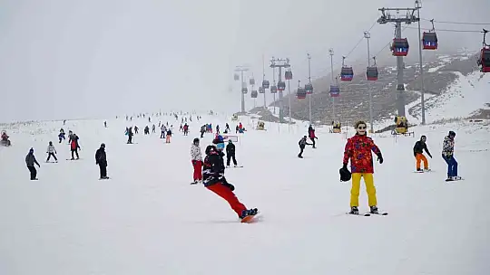 Erciyes'e hafta sonu bakın kaç kişi gitmiş?