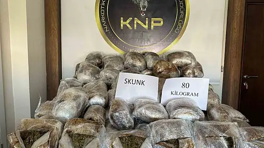 80 kg uyuşturucu madde ele geçirildi