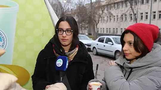 Sıcak çorba ikramına yoğun ilgi