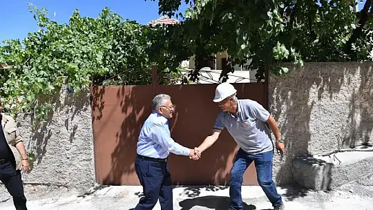 O mahallede doğalgaz çalışmaları başladı