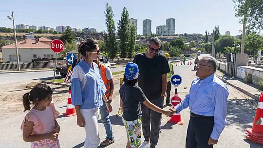 O mahallede doğalgaz çalışmaları başladı