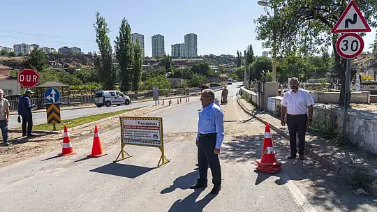 O mahallede doğalgaz çalışmaları başladı