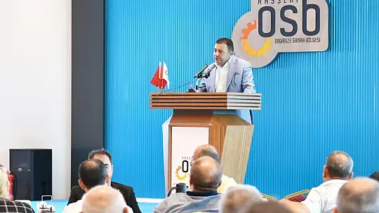 Yalçın: OSB'de kurmayı hedeflediğimiz anonim şirket ile kötü gün dostu olacağız
