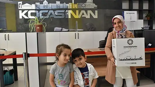 Kocasinan'da bir koli mutluluk