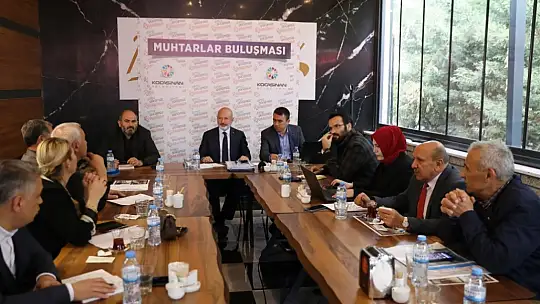 Başkan Çolakbayrakdar muhtarlar ile bir araya geldi...