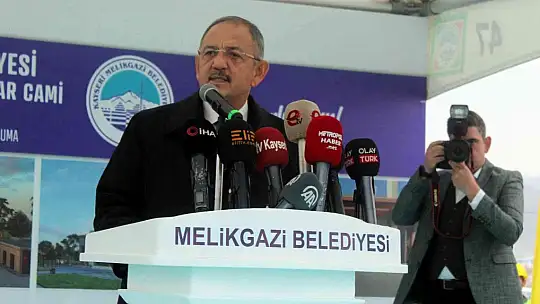 Melikgazi'de hayırsever desteği ile Hisar Cami'nin temeli atıldı