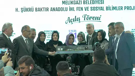 Melikgazi'de iki bakanlı açılış