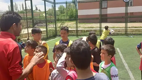 O ilçede futbola yoğun ilgi...