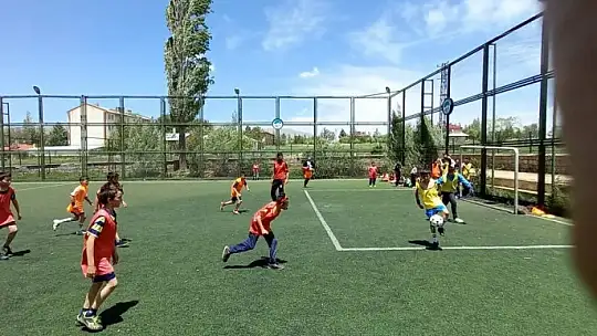 O ilçede futbola yoğun ilgi...