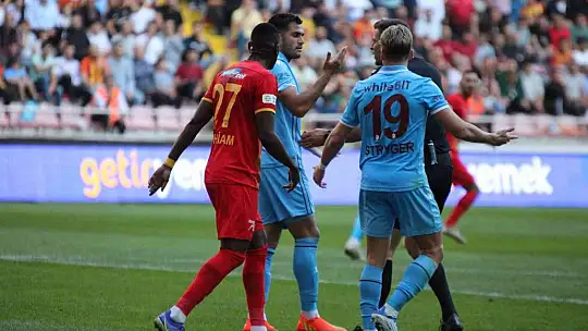 Spor Toto Süper Lig: Kayserispor: 1 - Trabzonspor: 0 (İlk yarı)