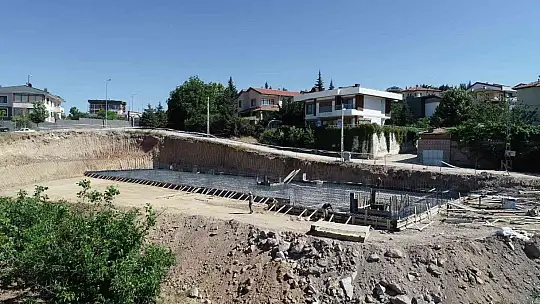 Talas'ta o merkezin inşaatı sürüyor...