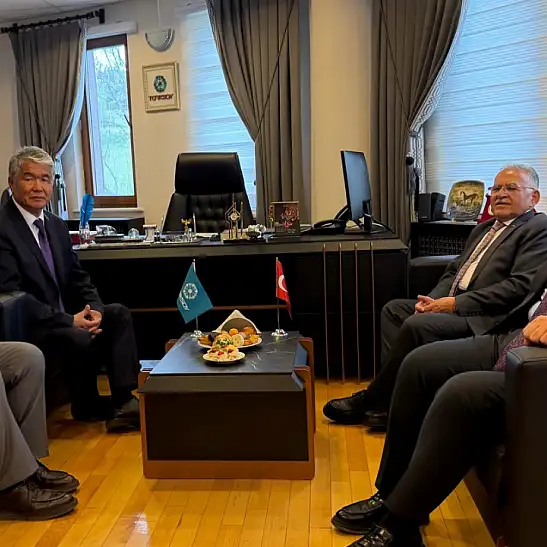 Başkan Büyükkılıç ile TÜRKSOY heyeti Ankara’da buluştu