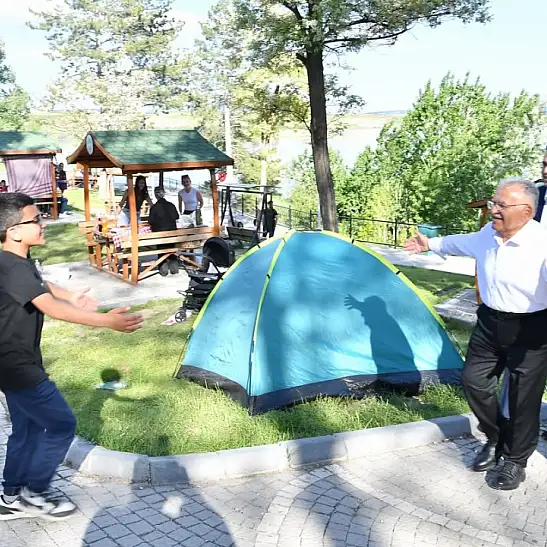 Başkan Büyükkılıç Sarımsaklı Barajı Mesire Alanı’nda