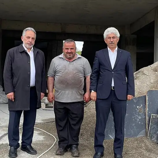 Başkan Yalçın, inşaat alanını yerinde inceledi!