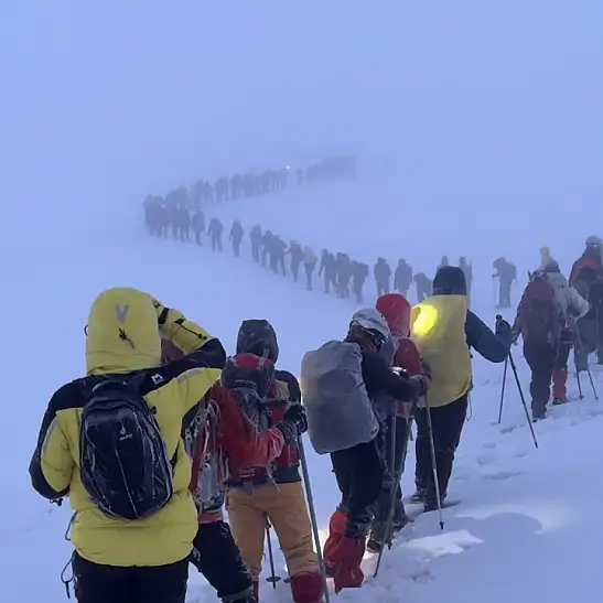 Erciyes’te Dağcılar tipi nedeniyle geri döndü!