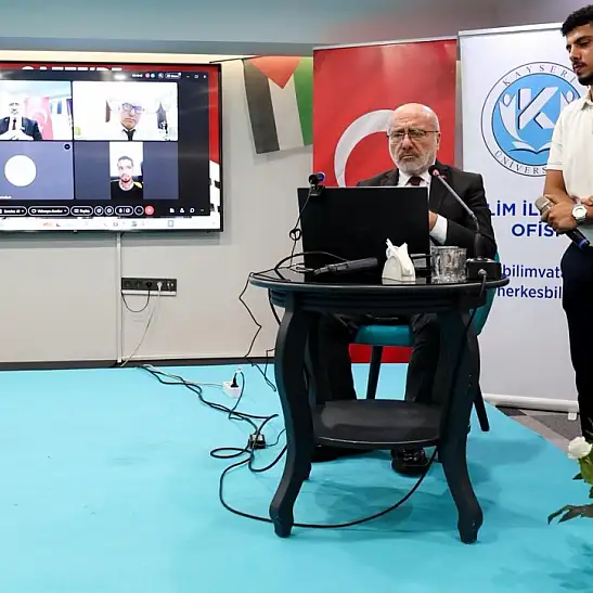 Kayseri’de anlamlı buluşma: Gazze’de üniversite olmanın zorlukları anlatıldı!