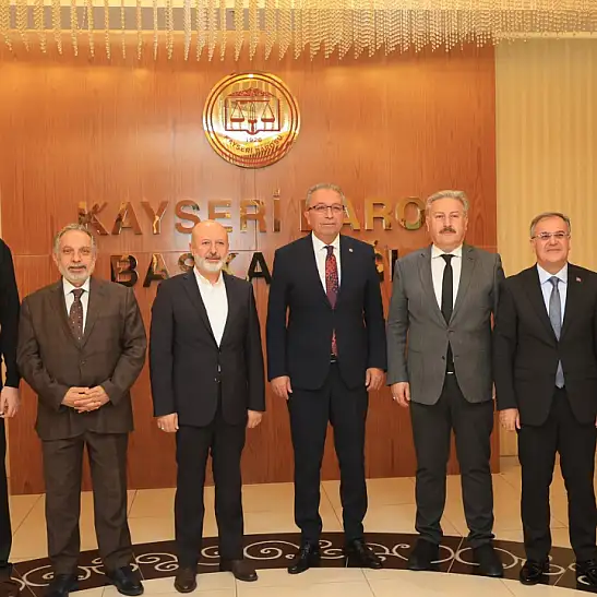 Kayseri’de dikkat çeken ziyaret! 4 belediye başkanı Baro’ya gitti