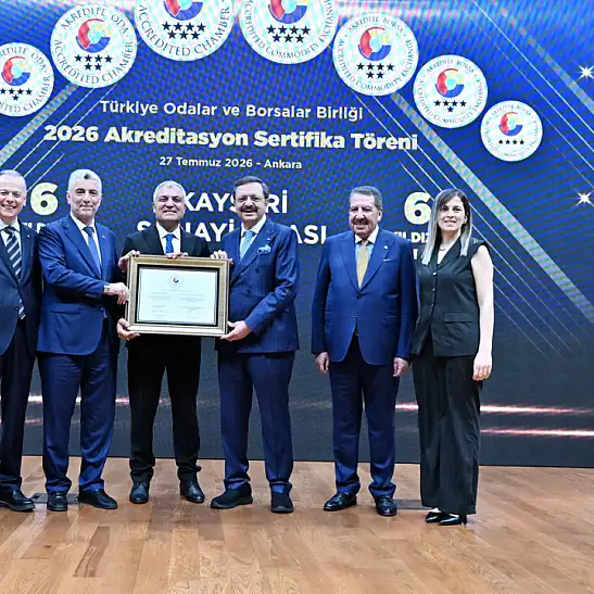 Kayseri Sanayi Odası’nda akreditasyon sevinci