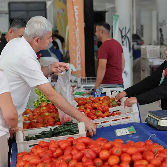 Kayserililer akın etti! Yüzde Yüz ekolojik pazar açıldı