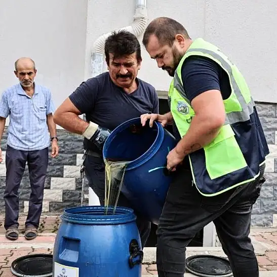 Talas'ta atık yağ projesi! Getirene hediye