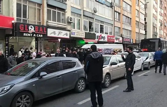 İşte İstasyon Caddesini kana bulayan kaza görüntüleri