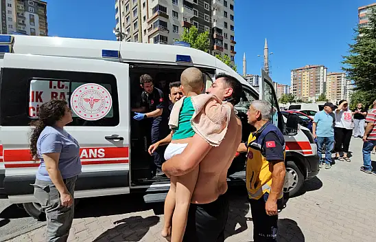 14 katlı apartmanda çıkan yangında mahsur kalan bebek ve çocuklar kurtarıldı