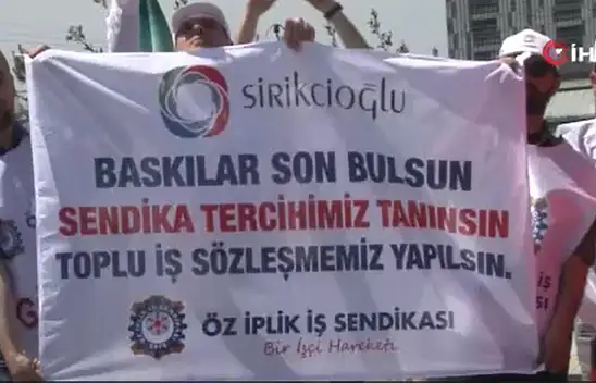 400 işçi eylem yaptı