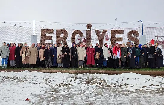 45 kadın kursiyer Erciyes'i ilk kez gördüler