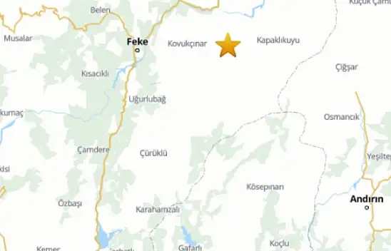 Adana'da 3.9'luk deprem, Kayseri'de peş peşe iki sarsıntı