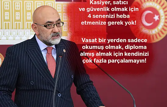 AK Parti Kayseri Milletvekili ezber bozdu: 4 yıllık okumuş markette kasiyer, AVM'de satıcı güvenlik görevlisi görünce içim parçalanıyor!