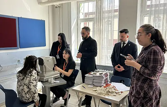 Akkışla'da öğrencilere sağlık taraması