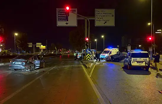 Alkol yine kaza getirdi: Kayseri'de tehlikeli anlar