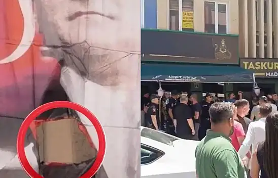 Atatürk posterine saldırı Kayseri'yi karıştırdı! CHP ile Yeni Parti arasında kavga çıktı