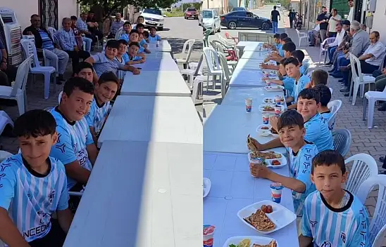 Başakpınarlı sporcu miniklerden vefa örneği...