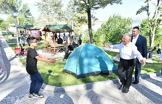 Başkan Büyükkılıç Sarımsaklı Barajı Mesire Alanı'nda