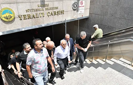 Başkan Büyükkılıç Yeraltı Çarşısı'nı ziyaret etti