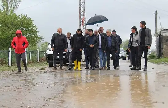 Başkan mahallelerde hasar tespitine çıktı!