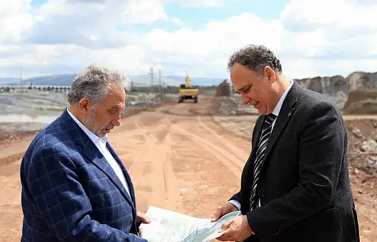 Başkan Yalçın yol çalışmalarını denetledi