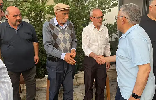 Başkandan eski başkana taziye ziyareti