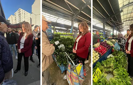 CHP Kayseri İl Başkanı Özer, çarşı pazarda dert dinledi: Vatandaş pazarda kiloyla değil, gramla, taneyle alışveriş yapıyor