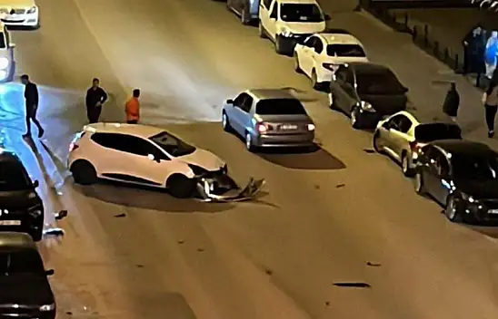 Develi'de zincirleme kaza