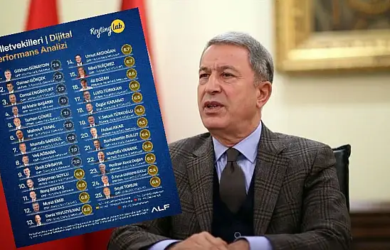 Dijital listede bir tek Hulusi Akar var ama…