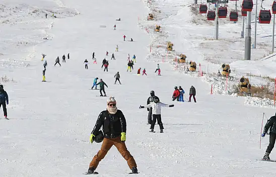İç Anadolu'nun zirvesi Erciyes'te macera başladı