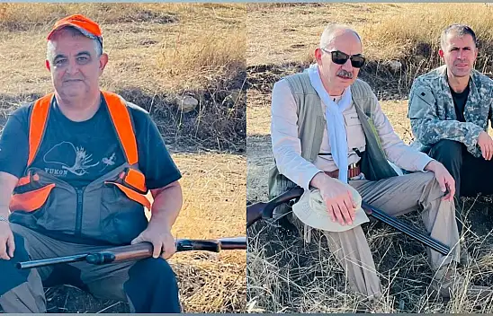 Erciyes Anadolu Holding CEO'su ve Ticaret Odası Başkanından silahlı poz! Bakın nerede görüldüler?