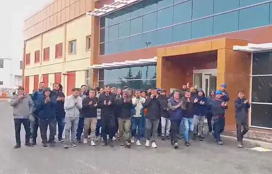 Erciyes Anadolu Holding'deki eylemin ilk görüntüleri ortaya çıktı