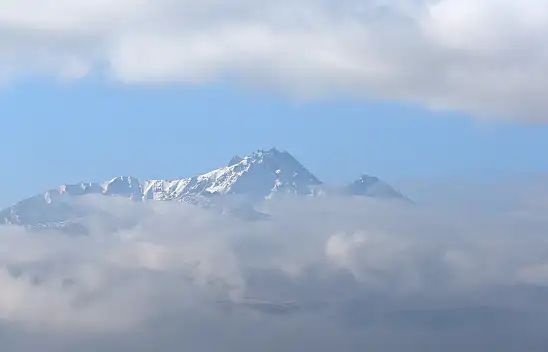 Erciyes Dağı'nda sis güzelliği