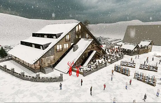 Erciyes'e yapılacak! Kayseri'deki yeni projenin görselleri paylaşıldı