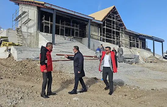 Erciyes'te dağ kızağı tesisi yükseliyor: Çalışmalar yerinde incelendi