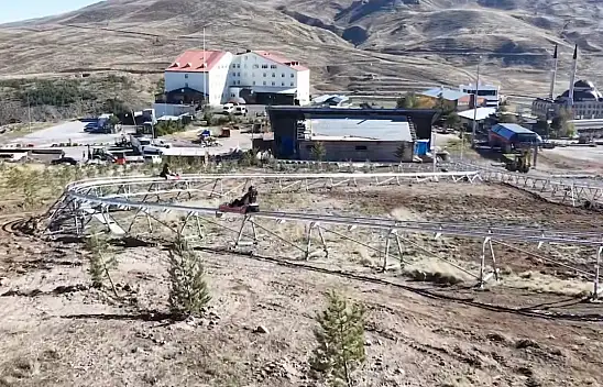Erciyes'te nefes kesen heyecan! Test sürüşleri başladı