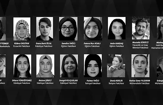 Erciyes Üniversitesi hayatını kaybeden öğrencileri anıyor